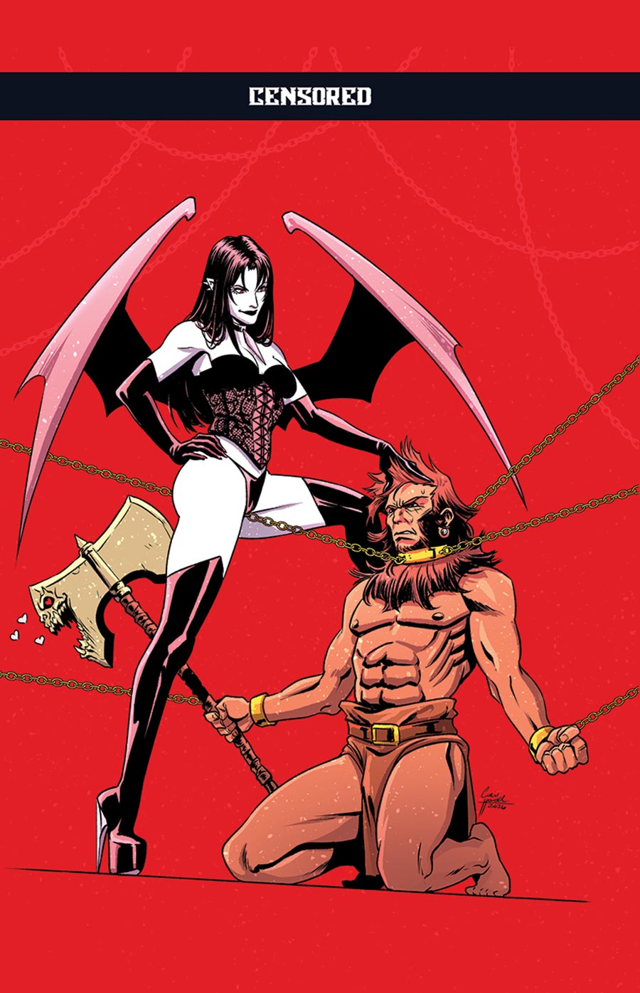 Barbaric The Long Death #3 Cover E Variant Corin Howell Lilith Crossover Black Bag Cover With Polybag