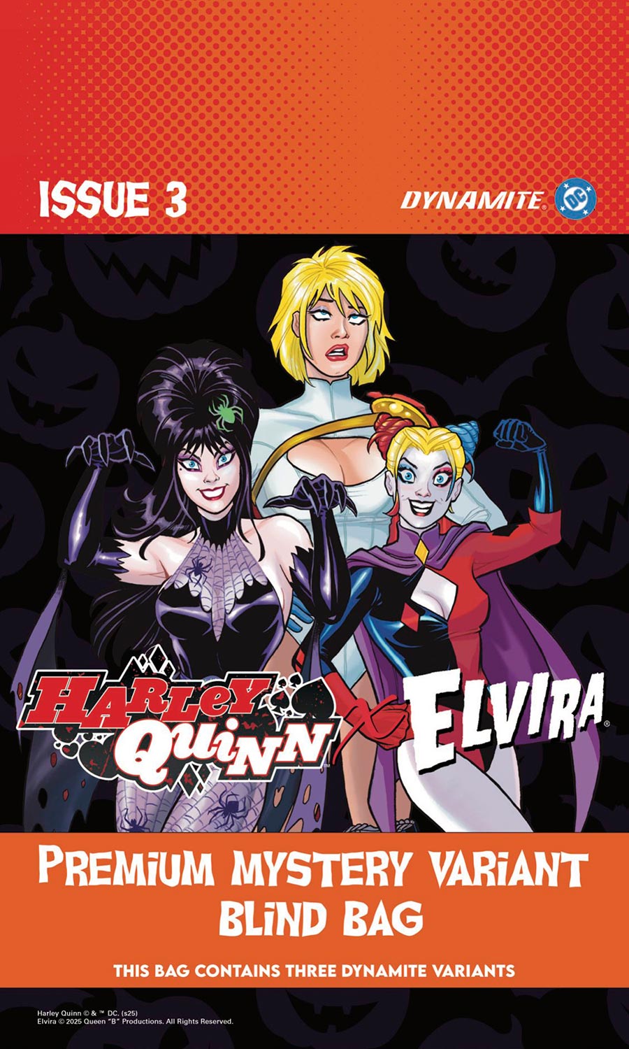 Harley Quinn x Elvira #3 Cover N Variant Premium Mystery Blind Bag Cover (Filled Randomly With 3 Covers)