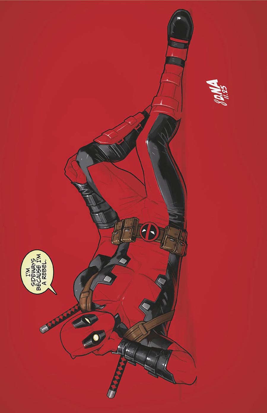 Wade Wilson Deadpool #1 Cover I Incentive David Nakayama Color Blood Red Virgin Cover (Shadows Of Tomorrow Tie-In)
