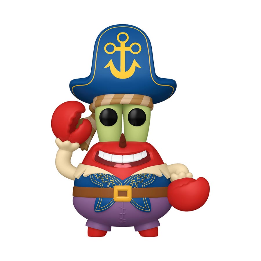 POP Movies The SpongeBob Movie Search For SquarePants Mr Krabs Pirate Vinyl Figure