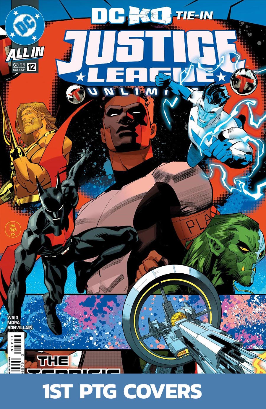 Justice League Unlimited #12 Cover F 2nd Ptg Dan Mora Logo Color Variant Cover (DC All In)(DC K.O. Tie-In)