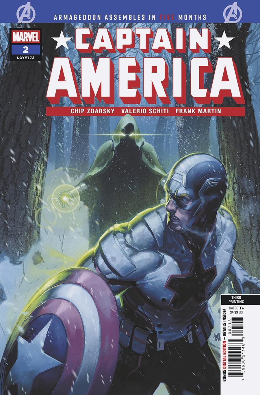 Captain America Vol 11 #2 Cover K 3rd Ptg Ben Harvey Variant Cover