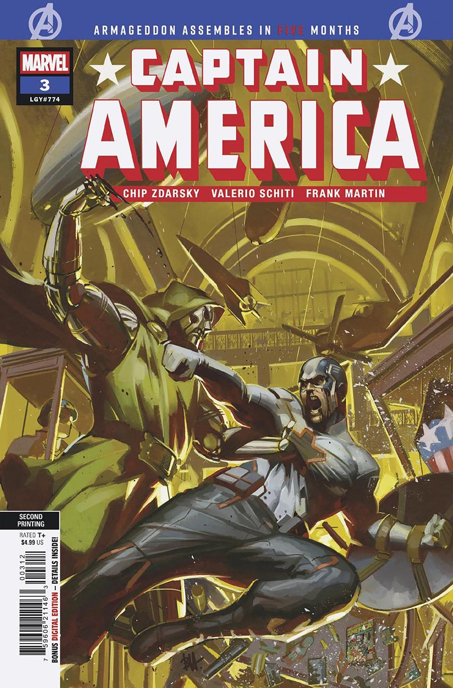 Captain America Vol 11 #3 Cover M 2nd Ptg Ben Harvey Variant Cover