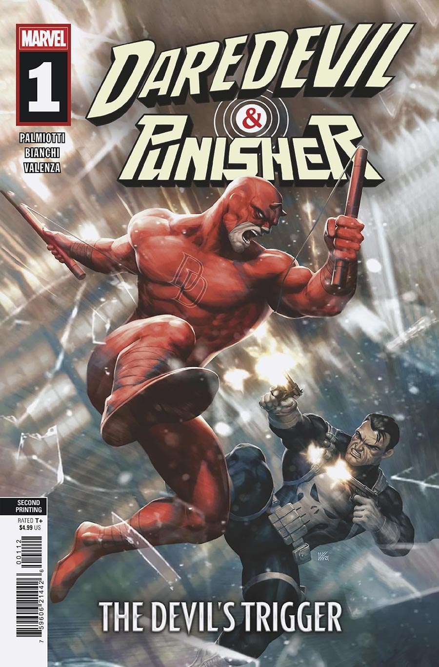 Daredevil & Punisher The Devils Trigger #1 Cover I 2nd Ptg Kendrick kunkka Lim Variant Cover