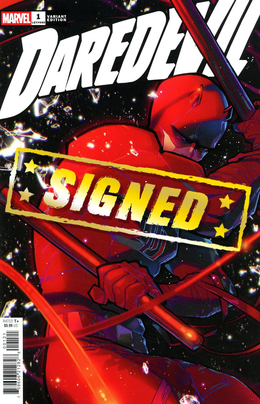 Daredevil Vol 9 #1 Cover W Variant Rose Besch Cover Signed By Stephanie Phillips