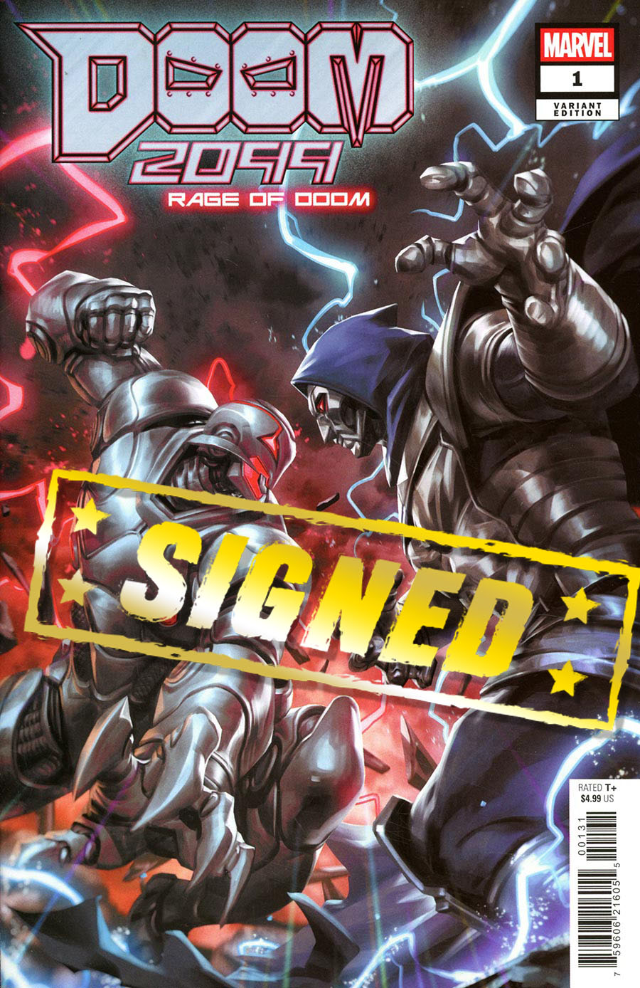 Doom 2099 Rage Of Doom #1 (One Shot) Cover H Variant Derrick Chew Cover Signed By Frank Tieri
