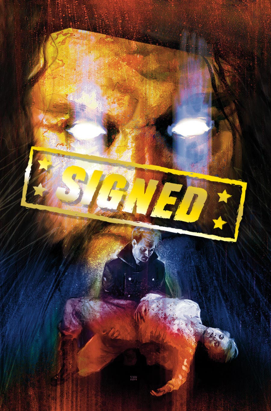 Black Star (Titan Comics) #1 Cover N Variant Martin Simmonds Virgin Cover Signed By Kristin Kreuk Peter Mooney & Eric Putzer