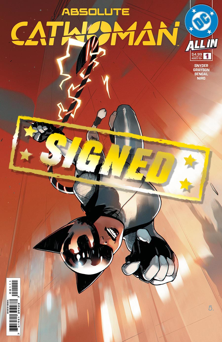 Absolute Catwoman #1 Cover L Regular Bengal Cover Signed By Che Grayson (DC All In)