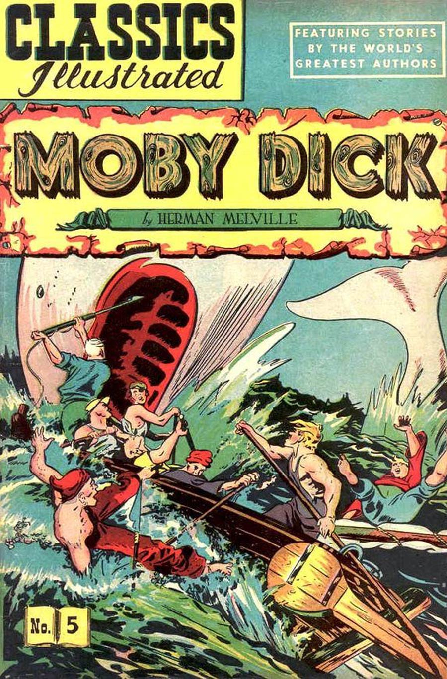 Classics Illustrated #5 Cover H 8th Ptg Moby Dick