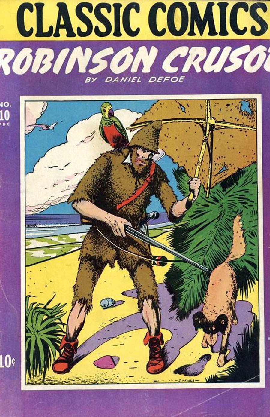 Classics Illustrated #10 Cover B 1st Ptg Robinson Crusoe Purple Cover