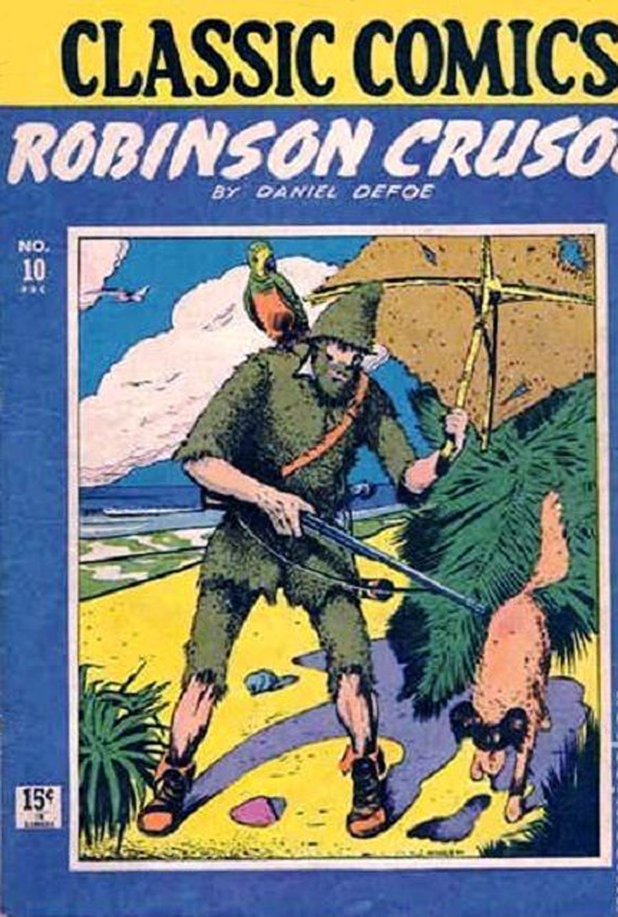 Classics Illustrated #10 Cover C 2nd Ptg Robinson Crusoe Blue Cover