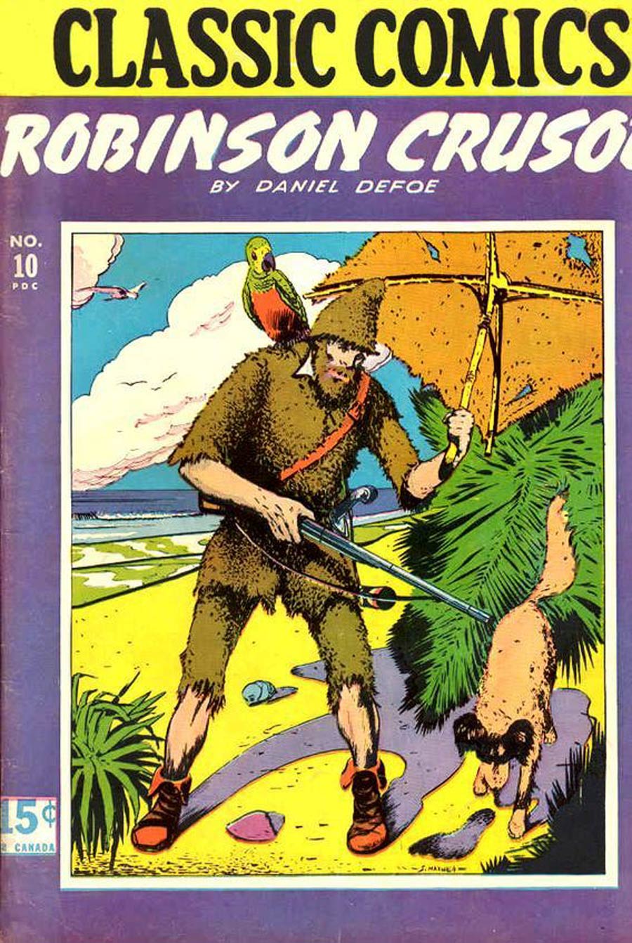 Classics Illustrated #10 Cover E 3rd Ptg Robinson Crusoe