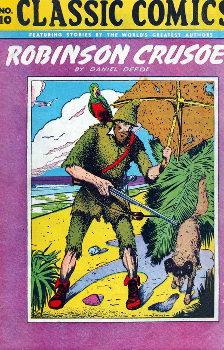 Classics Illustrated #10 Cover G 5th Ptg Robinson Crusoe