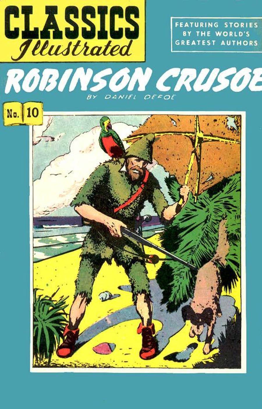 Classics Illustrated #10 Cover H 6th Ptg Robinson Crusoe
