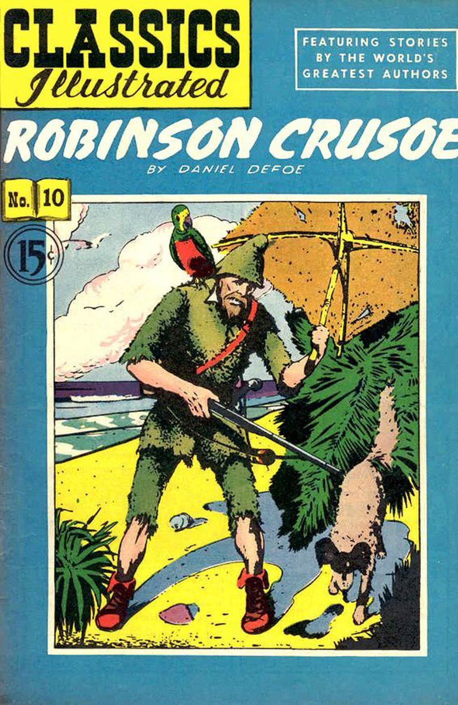 Classics Illustrated #10 Cover J 8th Ptg Robinson Crusoe
