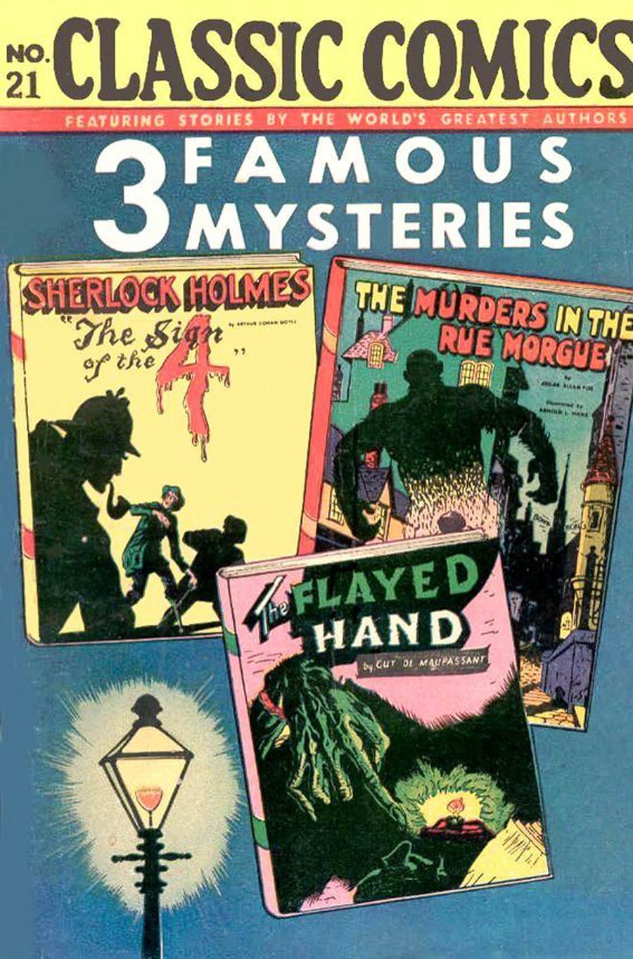 Classics Illustrated #21 Cover E 3rd Ptg Classic Comics 3 Famous Mysteries