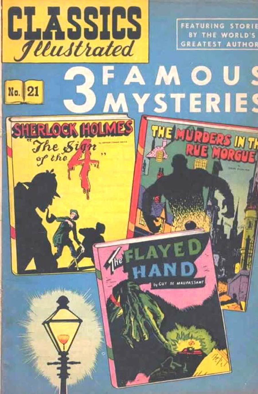 Classics Illustrated #21 Cover F 4th Ptg Classic Comics 3 Famous Mysteries