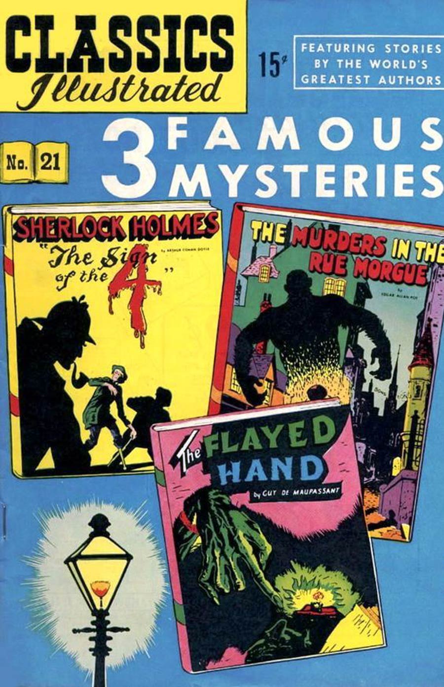Classics Illustrated #21 Cover G 5th Ptg Classic Comics 3 Famous Mysteries