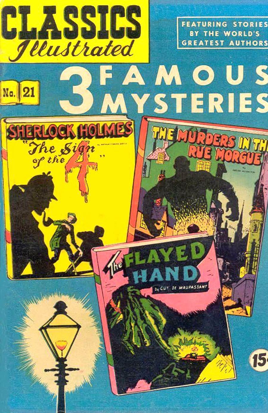 Classics Illustrated #21 Cover H 6th Ptg Classic Comics 3 Famous Mysteries
