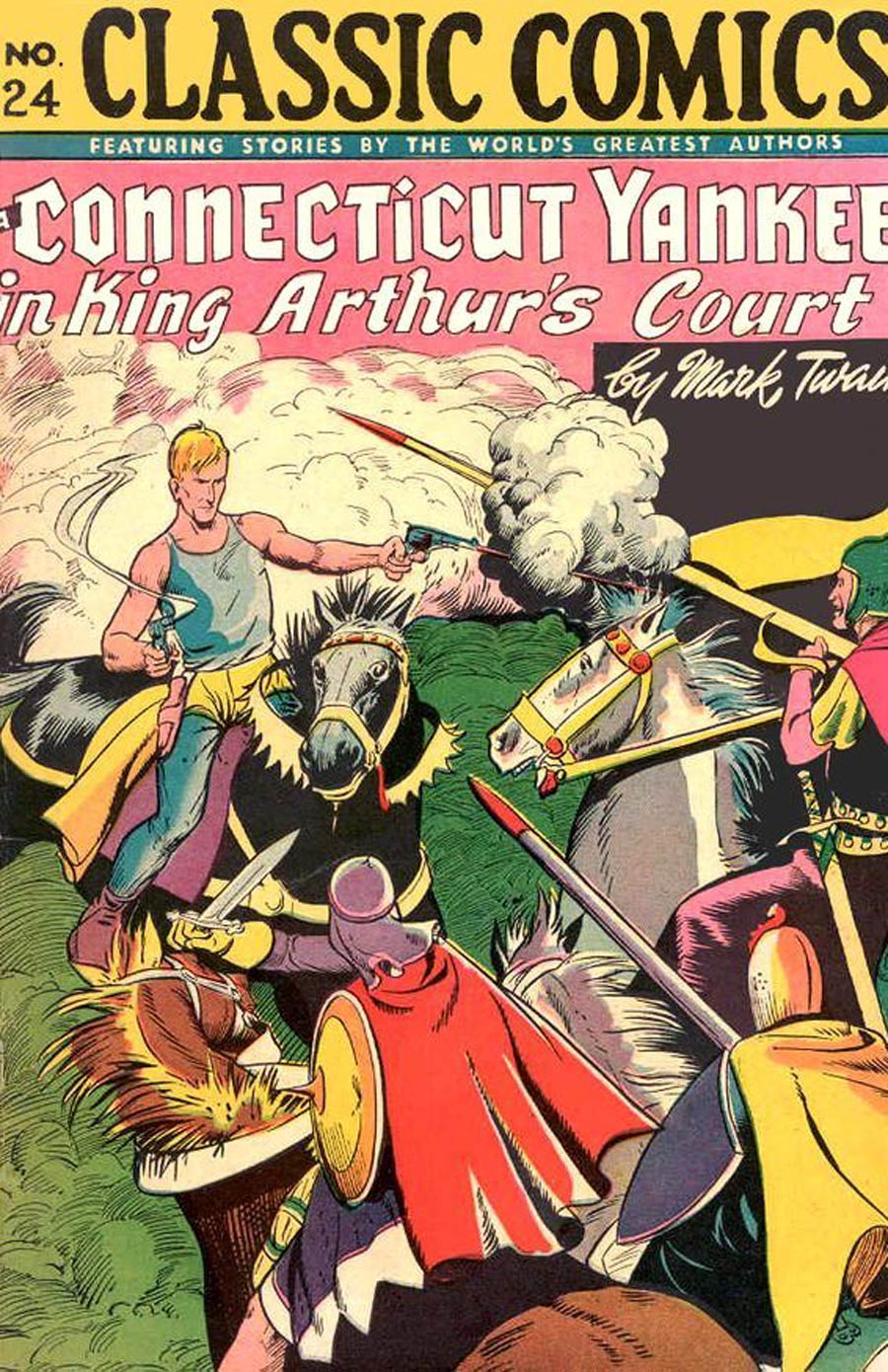 Classics Illustrated #24 Cover B 2nd Ptg Classic Comics A Connecticut Yankee in King Arthurs Court