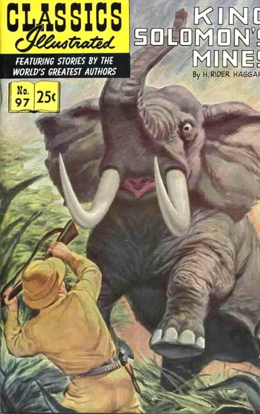 Classics Illustrated #97 Cover H 8th Ptg King Solomons Mines