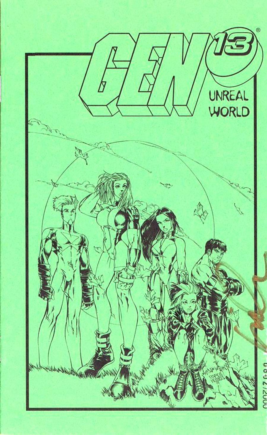 Gen 13 The Unreal World Ashcan Preview Edition Cover B Signed by Mike Heisler (W/o CoA)