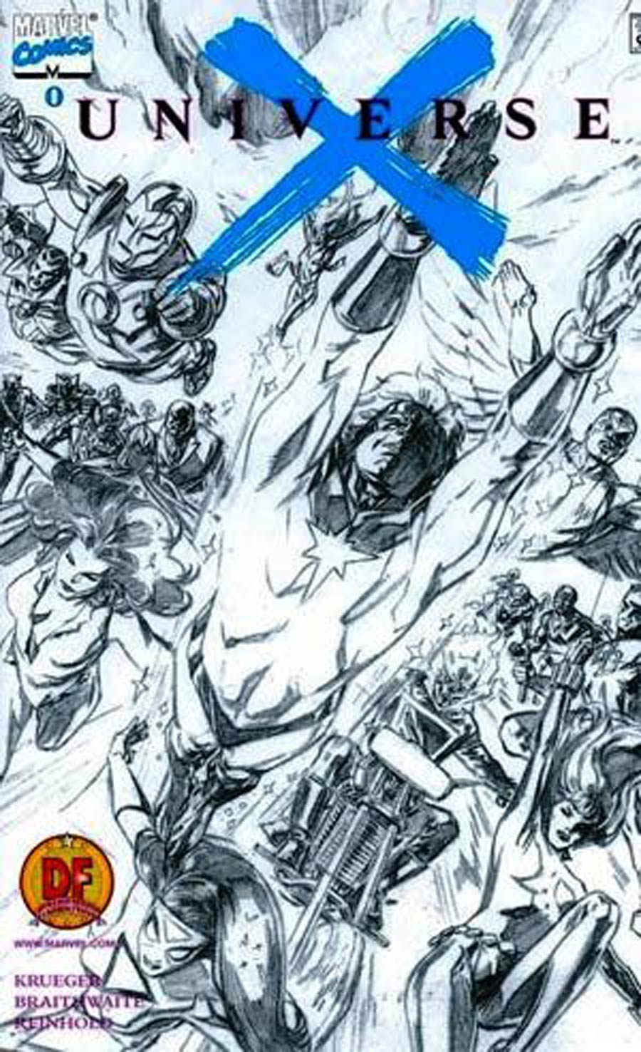 Universe X #0 Cover F DF Sketch Variant Cover Signed by Jim Krueger (W/CoA)