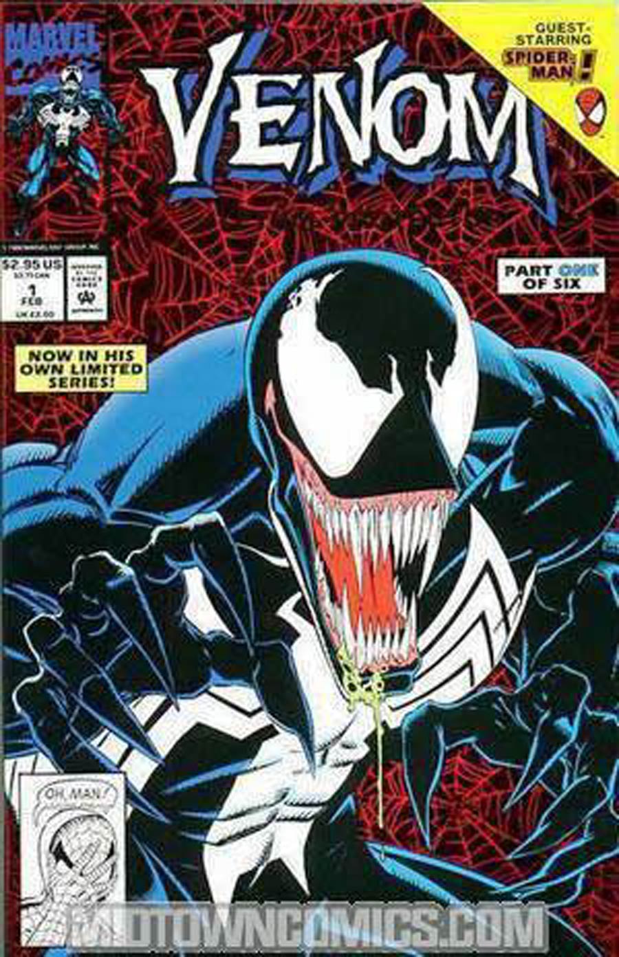 Venom Lethal Protector (1993) #1 Cover H Red Foil Cover Variant Signed by Mark Bagley (W/o CoA)