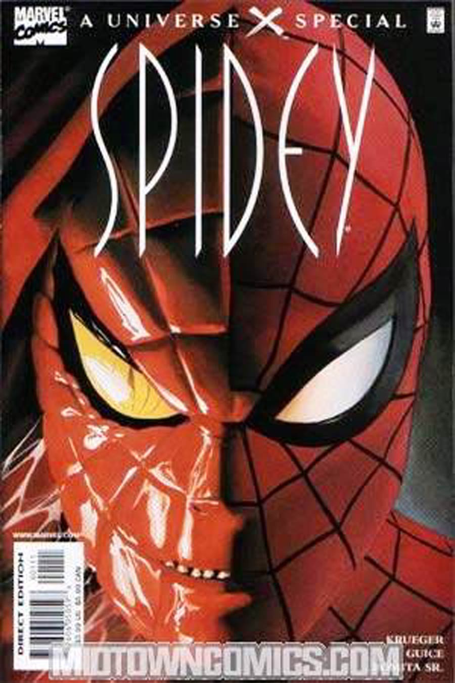 Universe X Spidey Cover H Signed by Jim Krueger (W/o CoA)