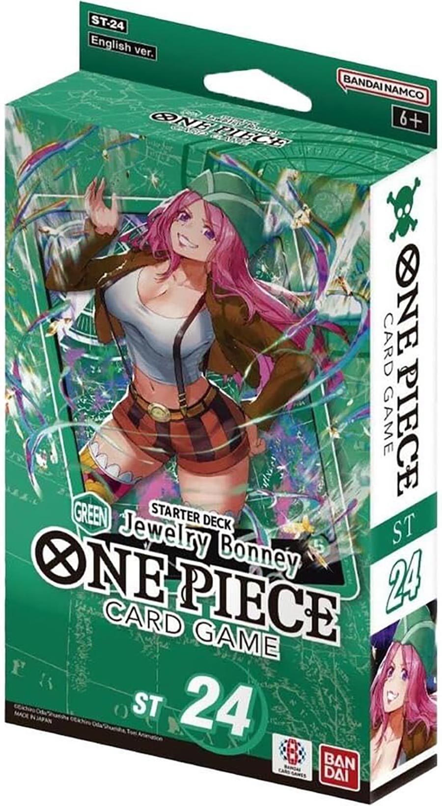 One Piece Green Starter Deck Jewelry Bonney Display (6-Count)