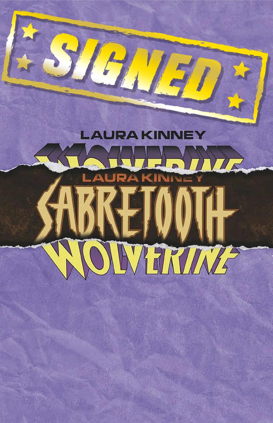 Laura Kinney Wolverine #10 Cover F DF Foreshadow Logo Variant Cover Signed By Erica Schultz
