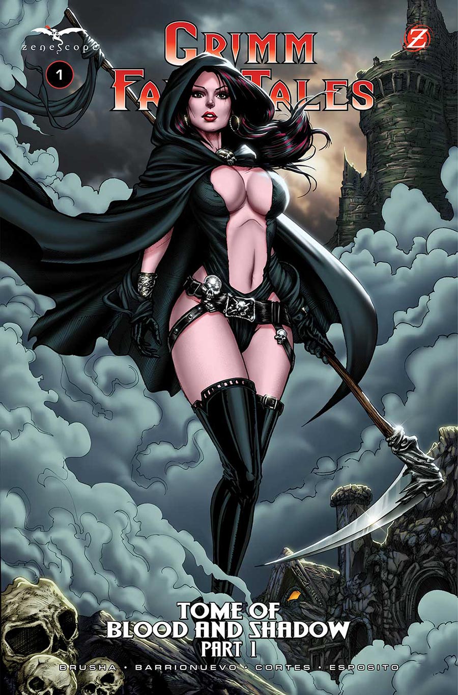 Grimm Fairy Tales Vol 3 #1 Tome Of Blood And Shadow Part 1 Cover D Variant Monte Moore Cover