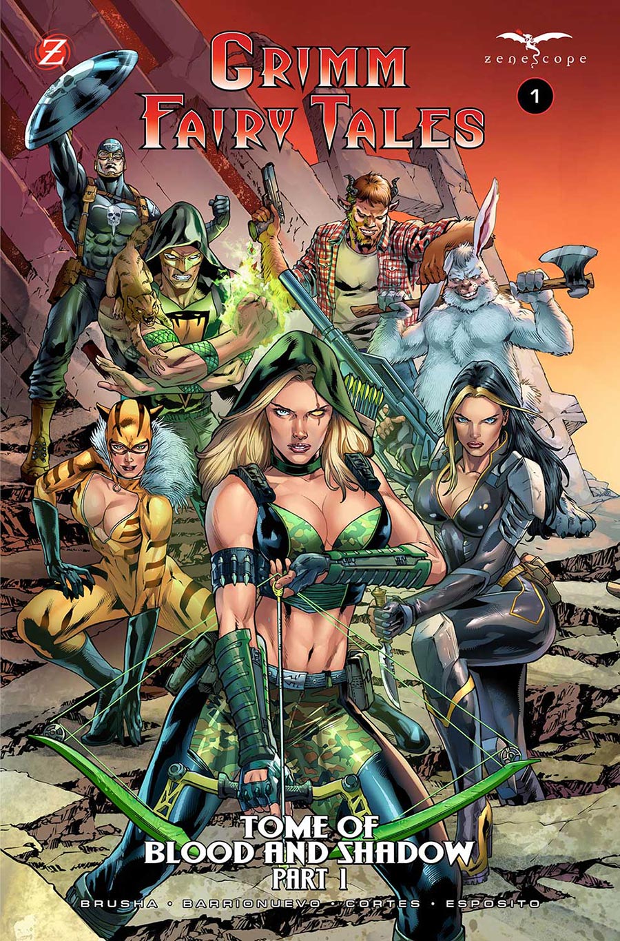 Grimm Fairy Tales Vol 3 #1 Tome Of Blood And Shadow Part 1 Cover F Variant Igor Vitorino Connecting 1 Cover