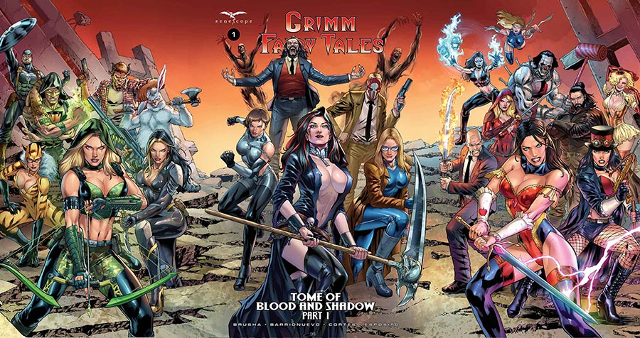 Grimm Fairy Tales Vol 3 #1 Tome Of Blood And Shadow Part 1 Cover I Variant Igor Vitorino Tri-Fold Cover