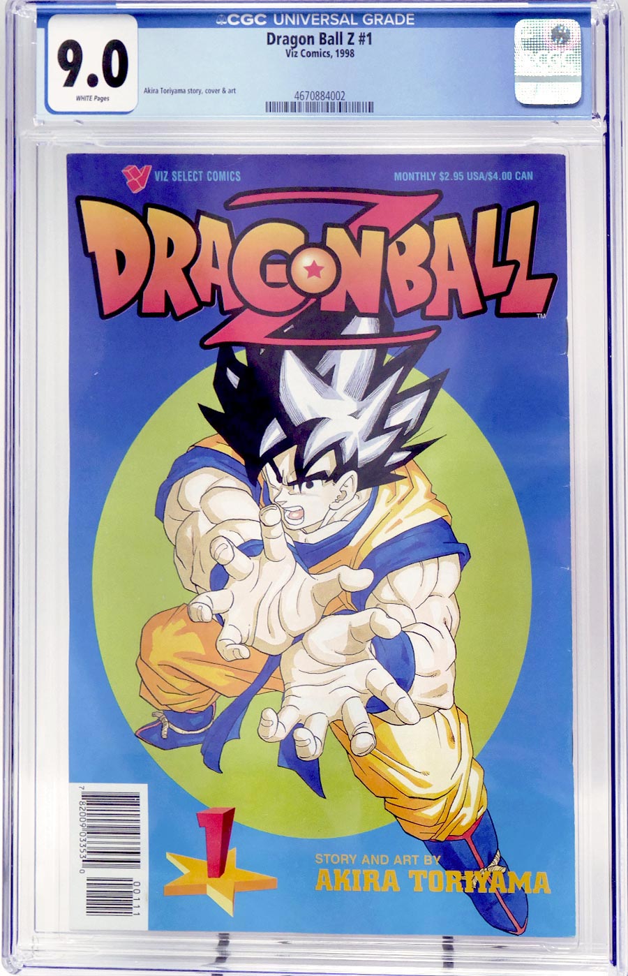 Dragon Ball Z Part 1 #1 Cover D 1st Ptg CGC 9.0