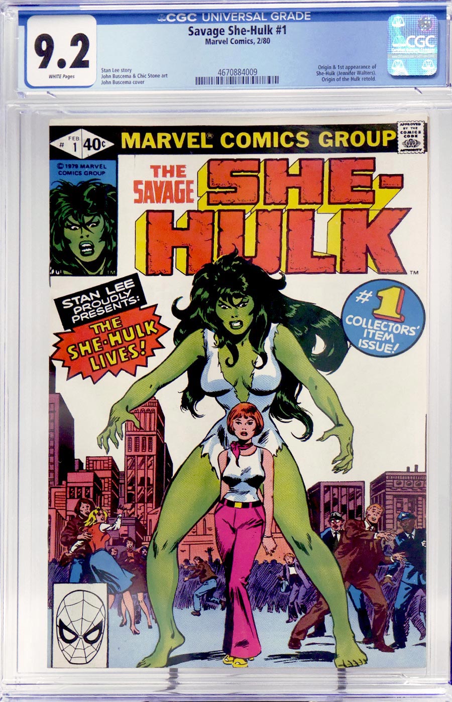 Savage She-Hulk #1 Cover G CGC 9.2