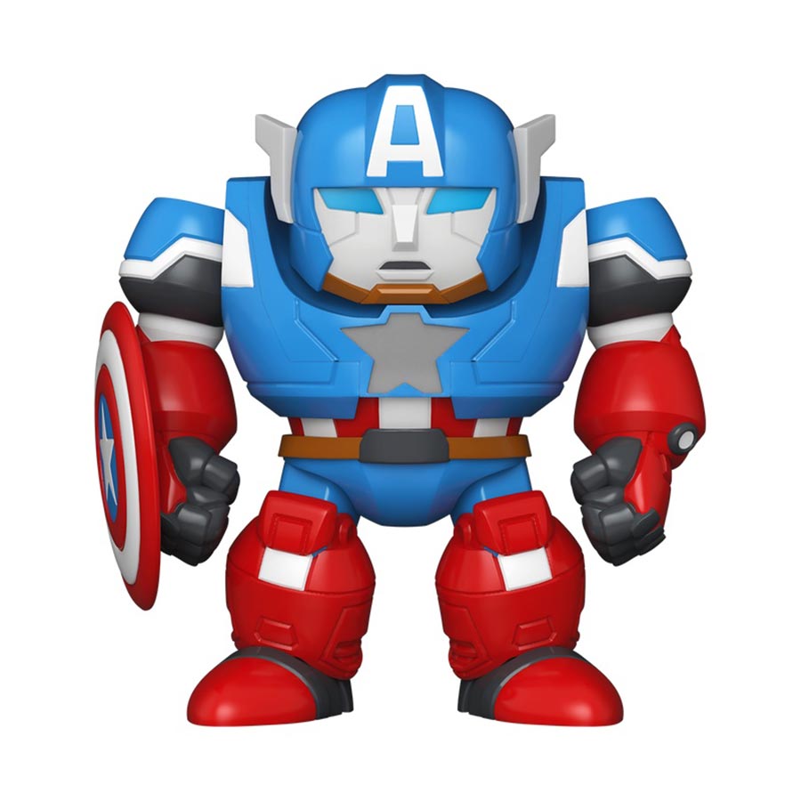 Bitty Bots Marvel What If Captain America Mech With Captain America Vinyl Figure