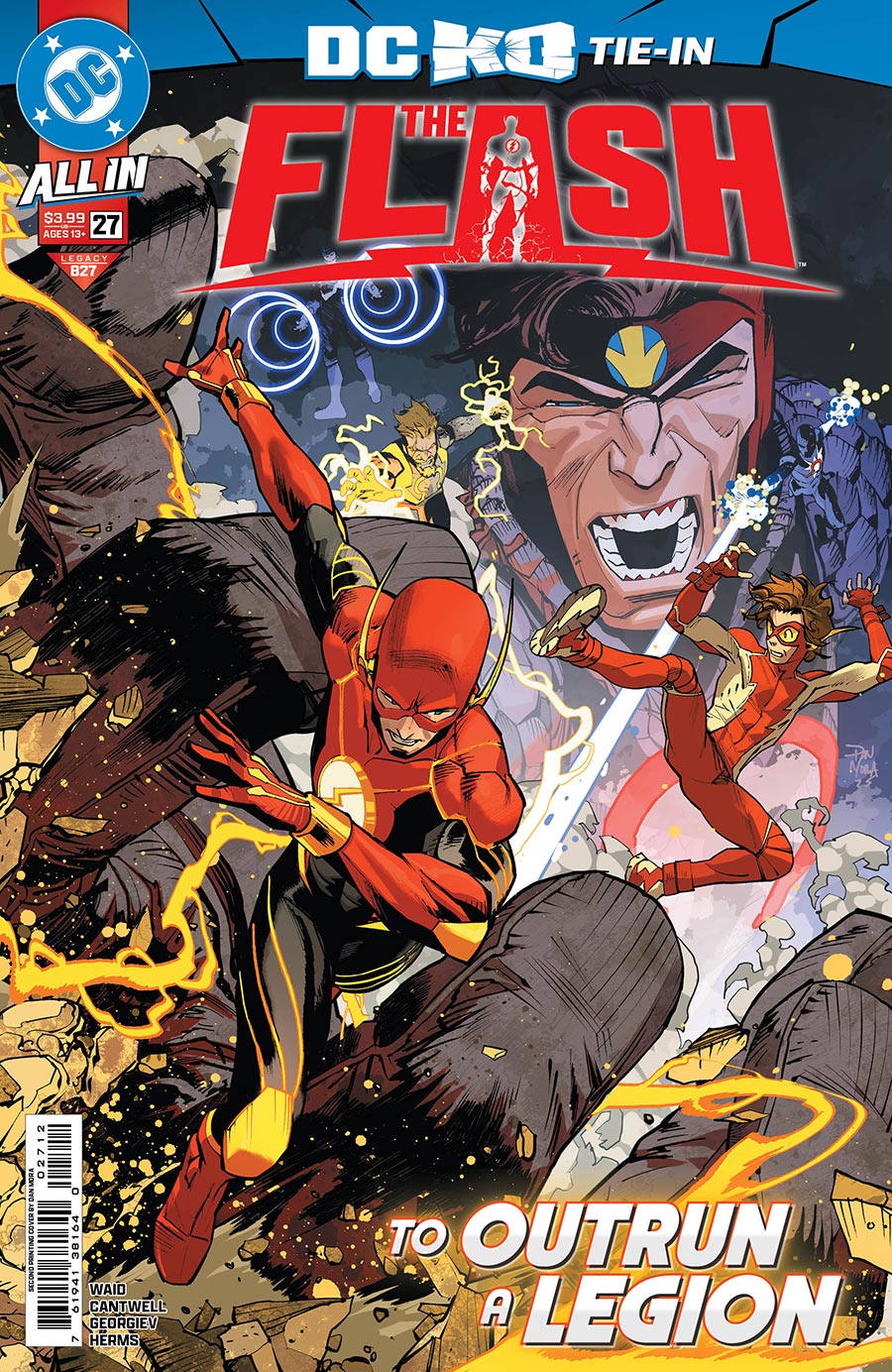 Flash Vol 6 #27 Cover D 2nd Ptg Dan Mora Logo Color Variant Cover (DC All In)(DC K.O. Tie-In)