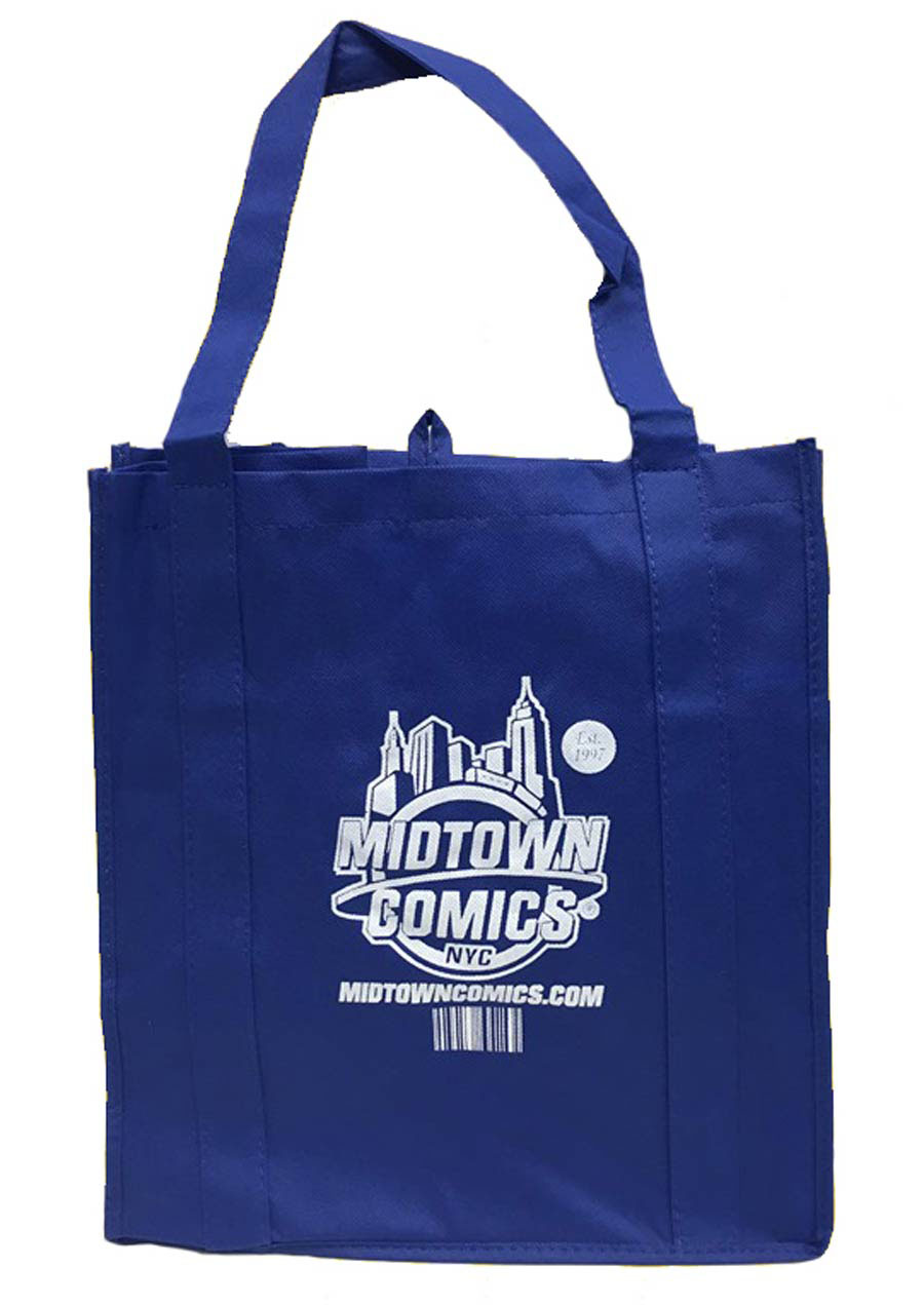 Midtown Comics Logo Navy Recycled Shopper Tote