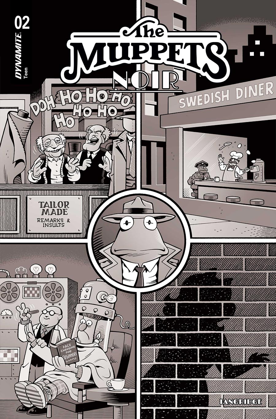 Muppets Noir #2 Cover E Incentive Roger Langridge Line Art Cover