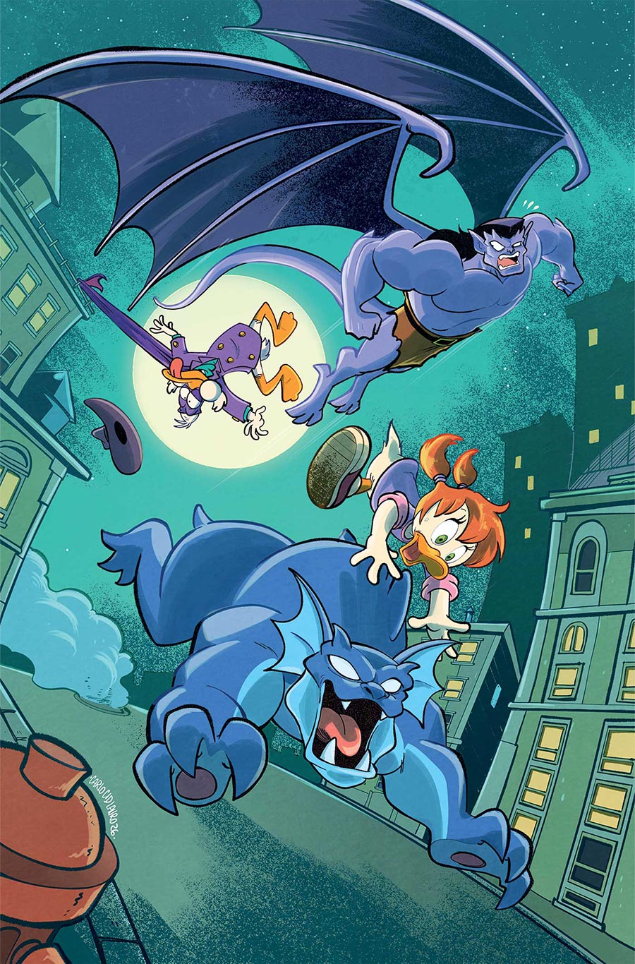 Gargoyles Darkwing Duck #3 Cover F Incentive Carlo Lauro Virgin Cover