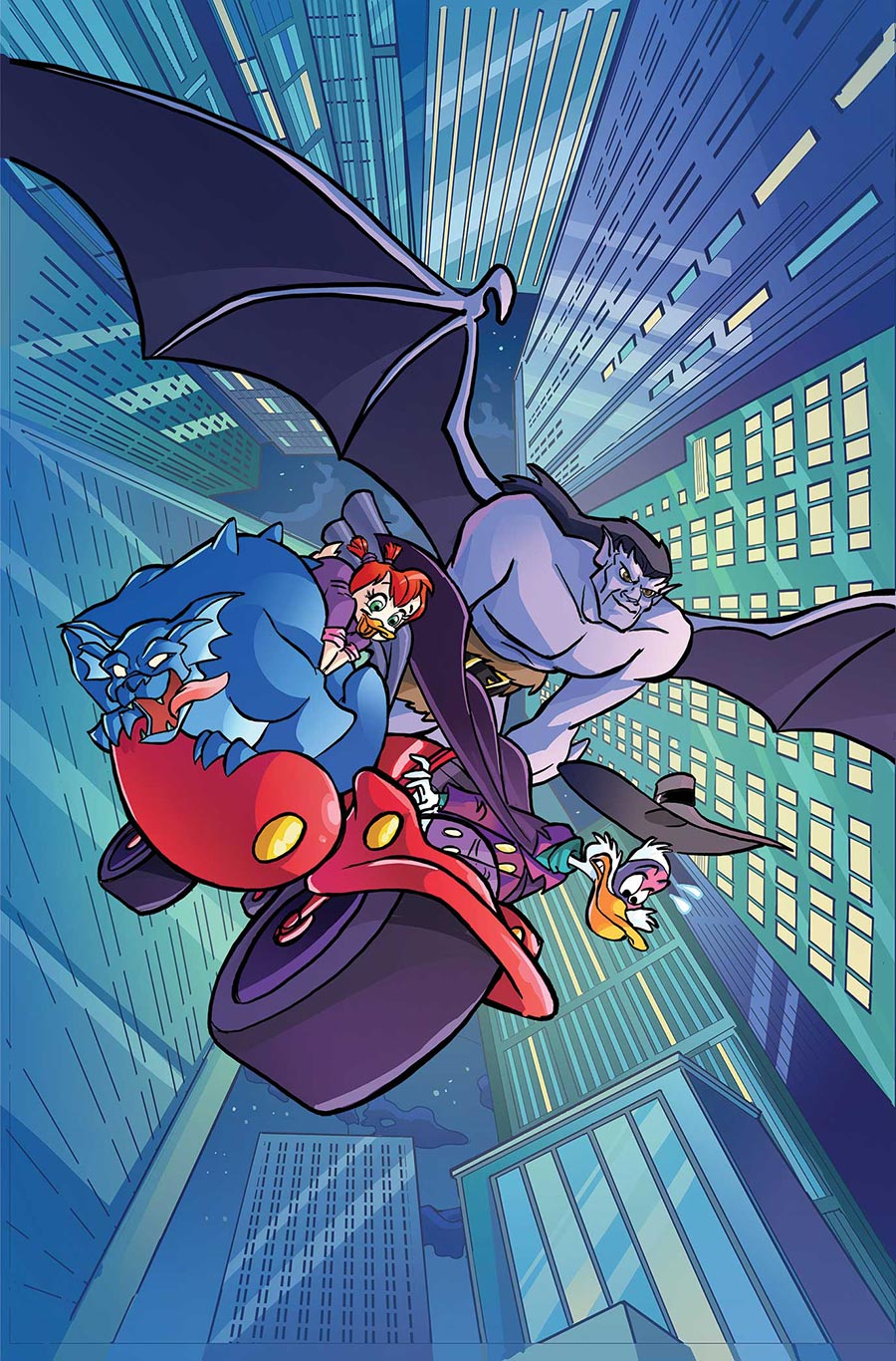 Gargoyles Darkwing Duck #3 Cover J Incentive Tad Stones Virgin Cover