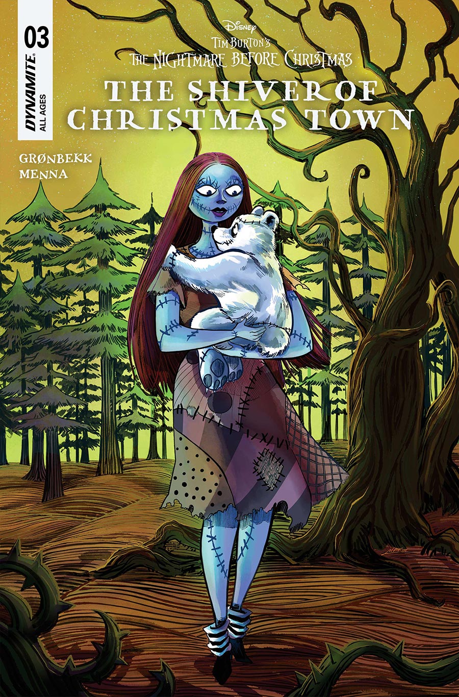 Disney Tim Burtons The Nightmare Before Christmas The Shiver Of Christmas Town #3 Cover B Variant Soo Lee Cover