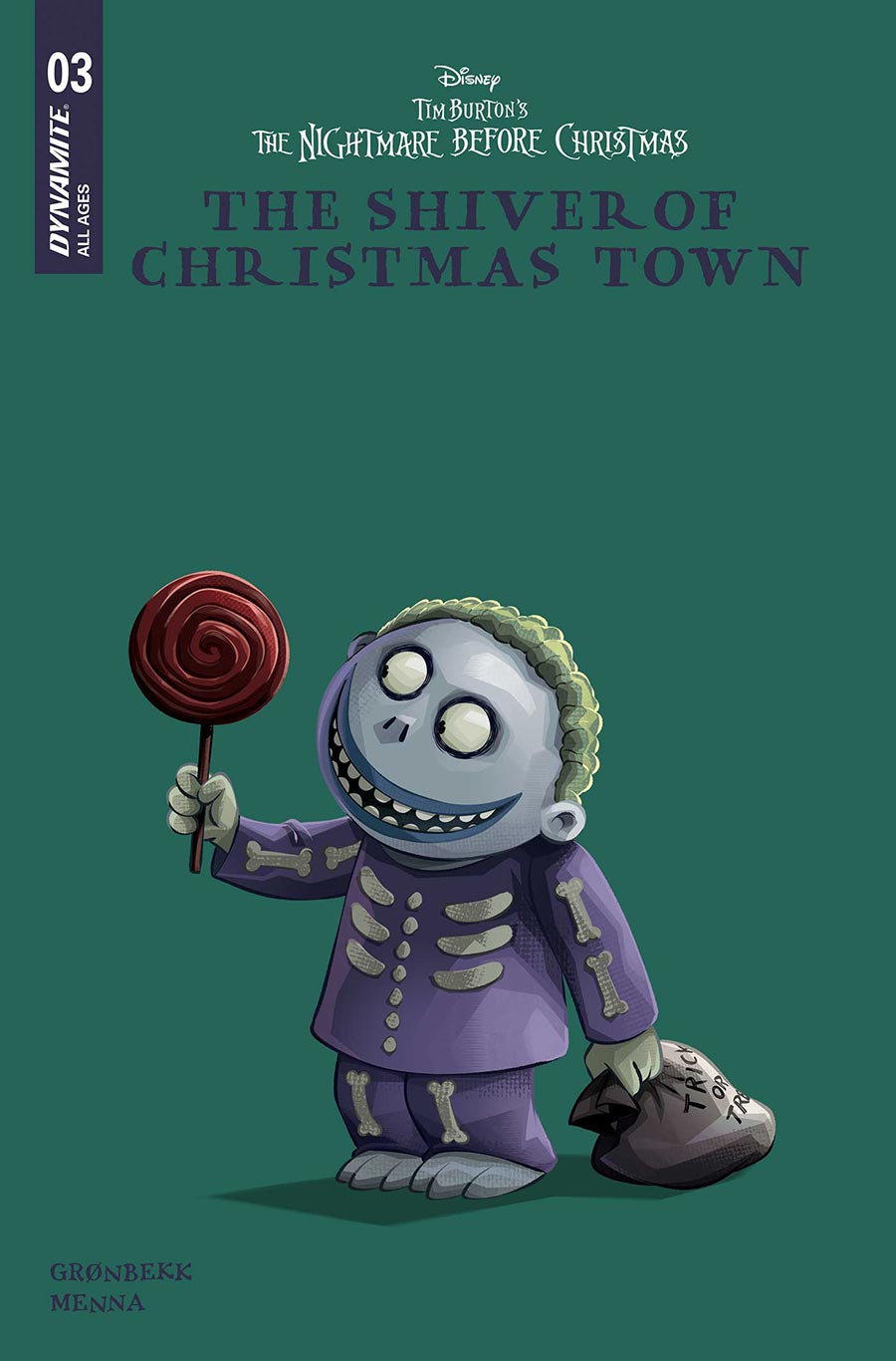 Disney Tim Burtons The Nightmare Before Christmas The Shiver Of Christmas Town #3 Cover D Variant Disney Library Cover