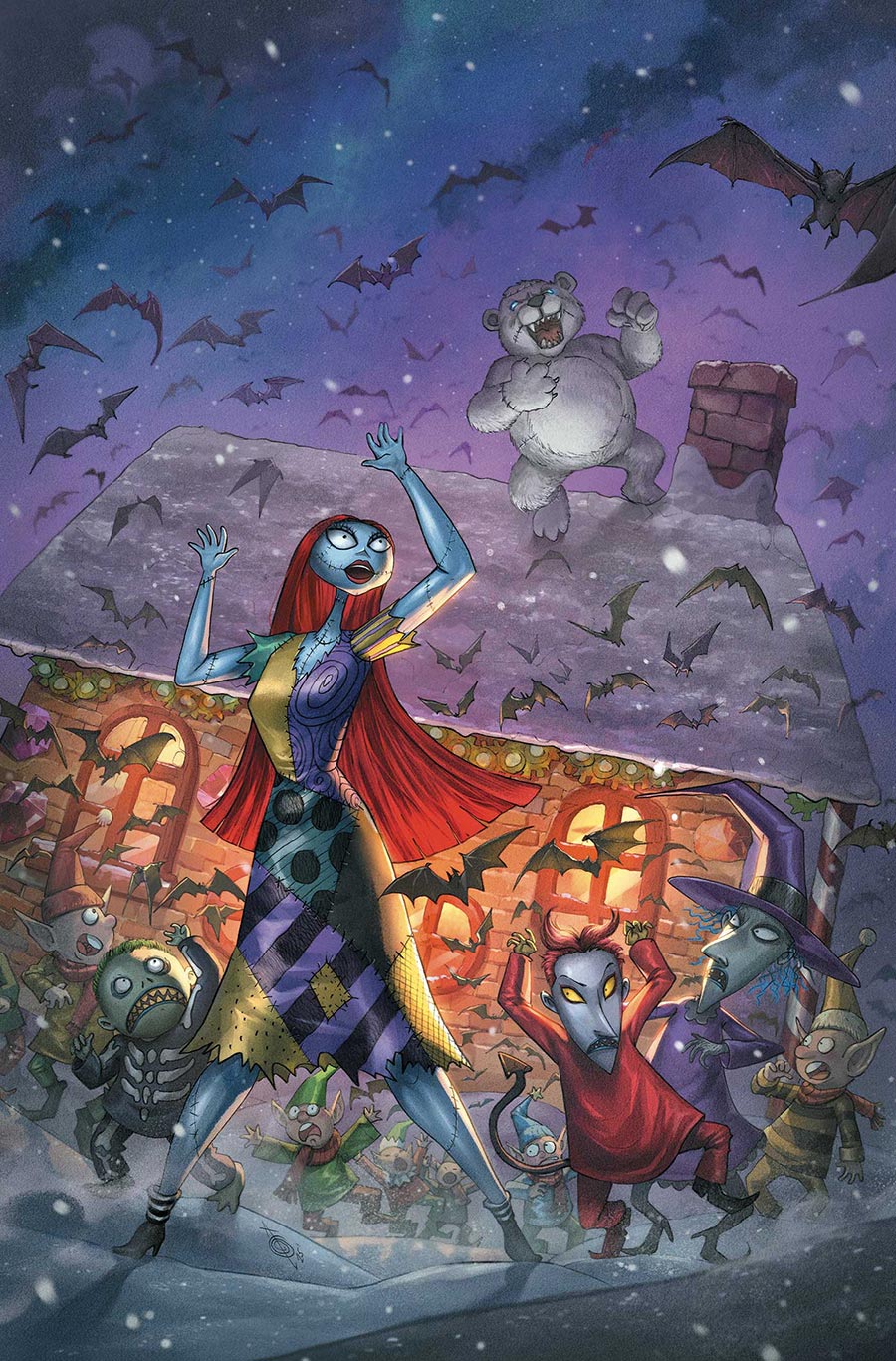 Disney Tim Burtons The Nightmare Before Christmas The Shiver Of Christmas Town #3 Cover G Incentive Alan Quah Virgin Cover