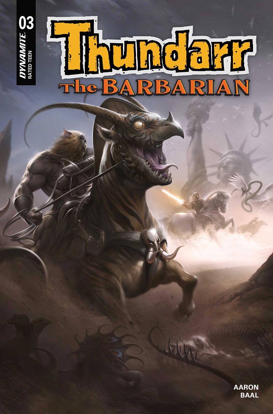 Thundarr The Barbarian #3 Cover B Variant Francesco Mattina Cover