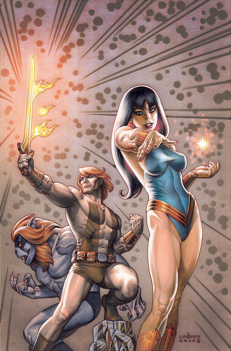 Thundarr The Barbarian #3 Cover G Incentive Joseph Michael Linsner Virgin Cover