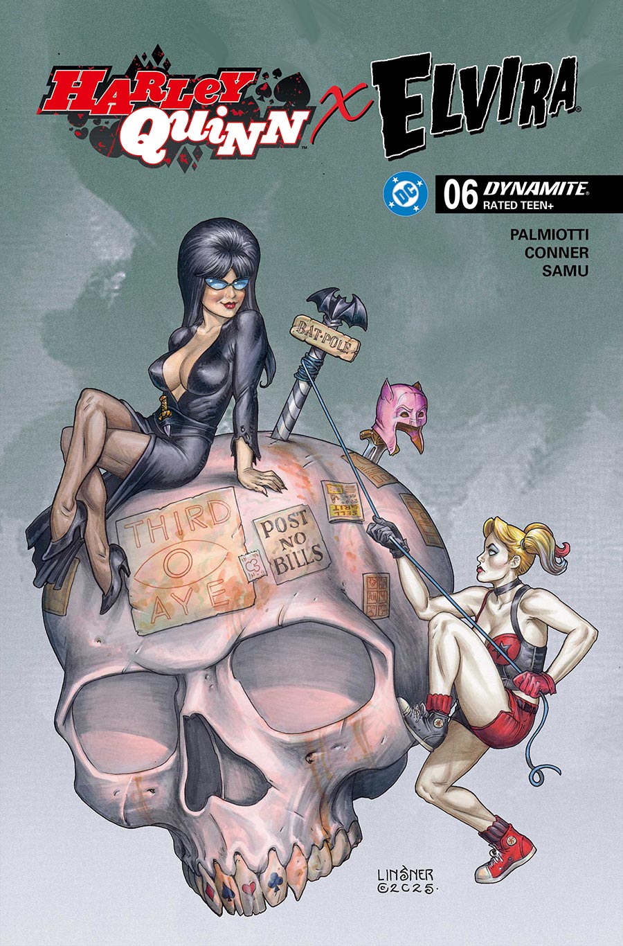 Harley Quinn x Elvira #6 Cover C Variant Joseph Michael Linsner Cover