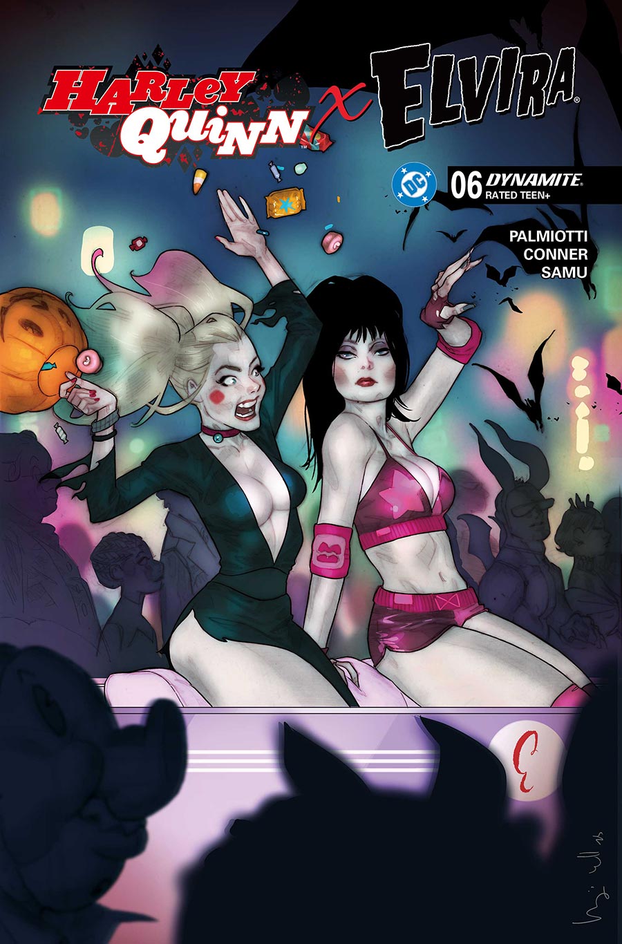 Harley Quinn x Elvira #6 Cover D Variant Ben Caldwell Cover