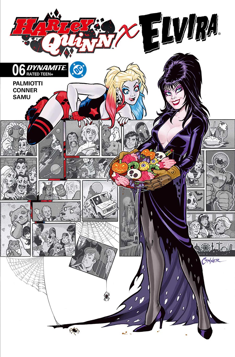 Harley Quinn x Elvira #6 Cover H Incentive Amanda Conner Cookies Variant Cover